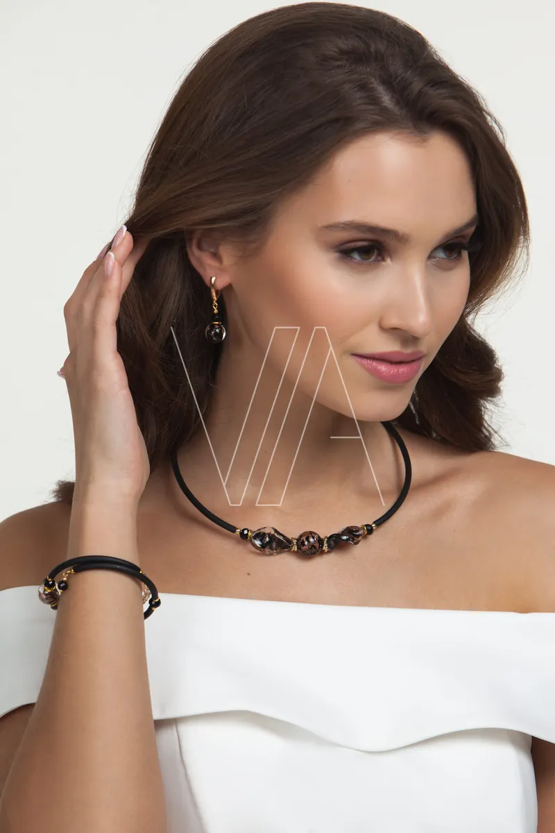Колье, серьги и браслет sm 62