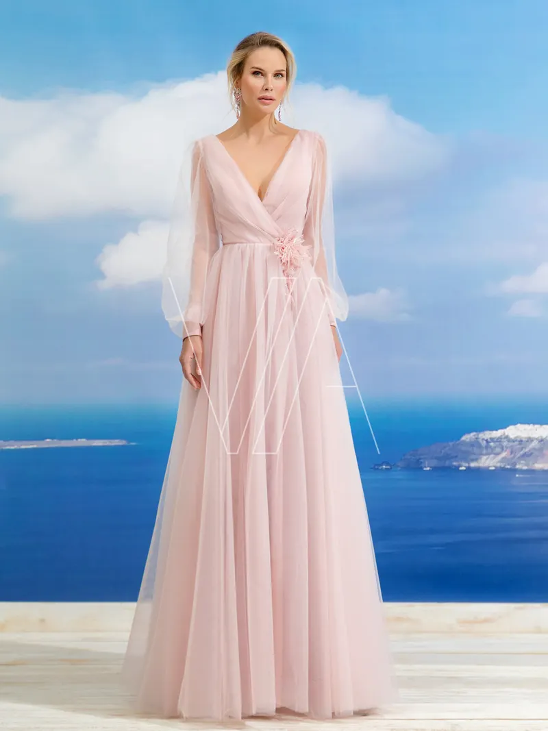 Wedding guest dress Nucole 2006, colour пудровый — photo 1
