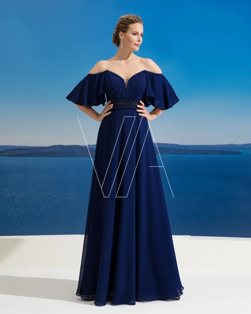 Wedding guest dress Nucole 8469, colour синий — photo 1