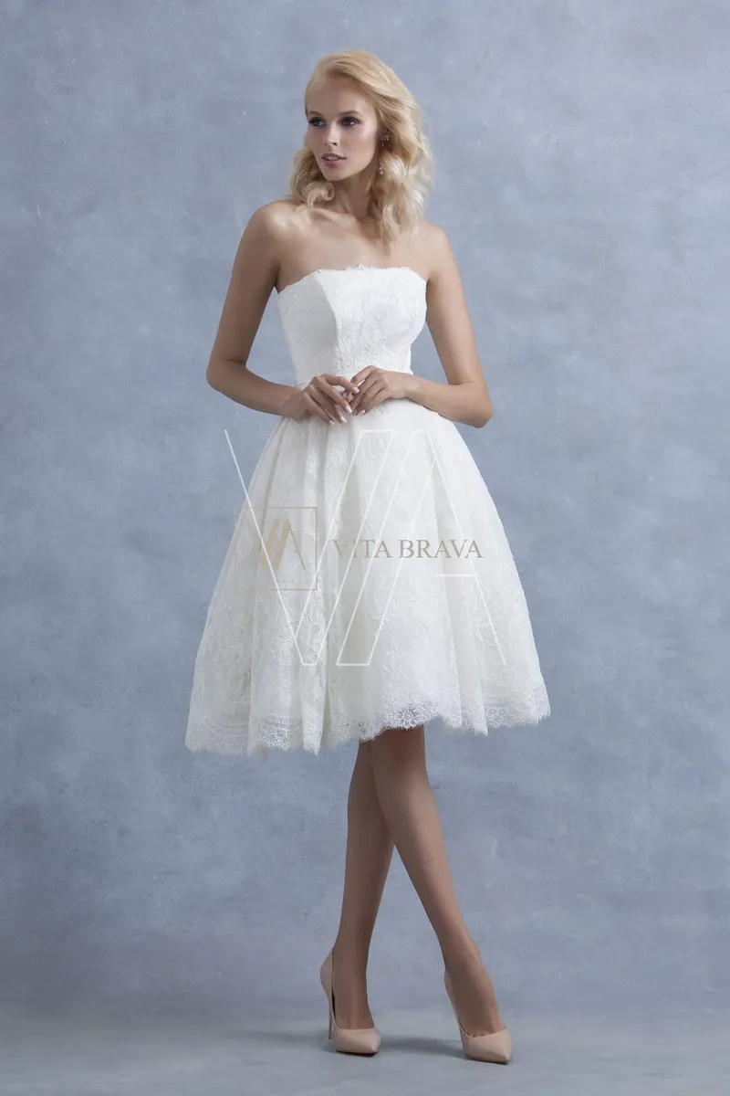 Cocktail dress Vita 107, colour айвори — photo 1