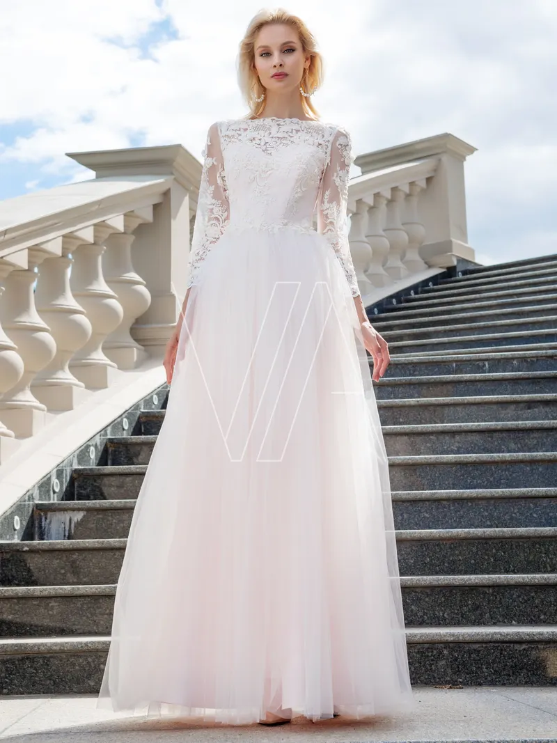 Wedding dress Vita 296, colour пудровый — photo 1