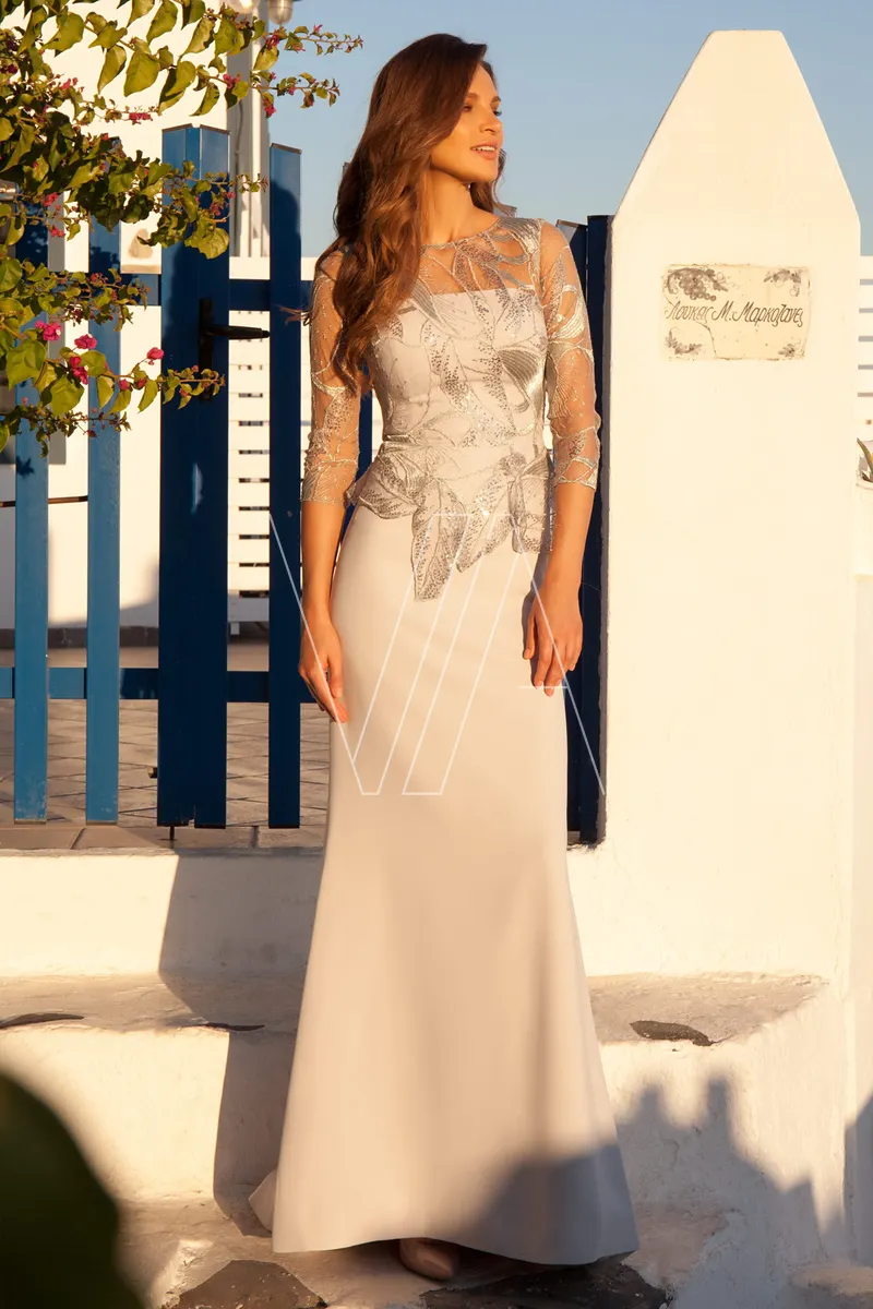 Elegant dress Vittoria 4372a, colour золотой — photo 1