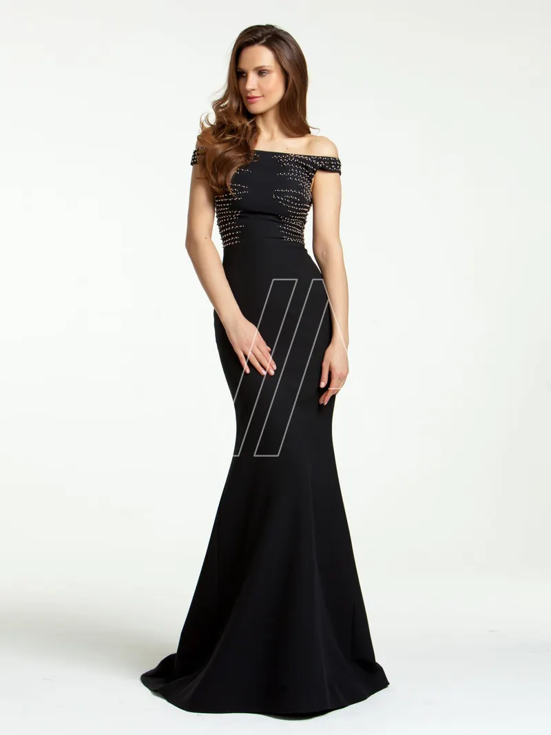 Wedding guest dress Vittoria 4483b, colour чёрный — photo 1
