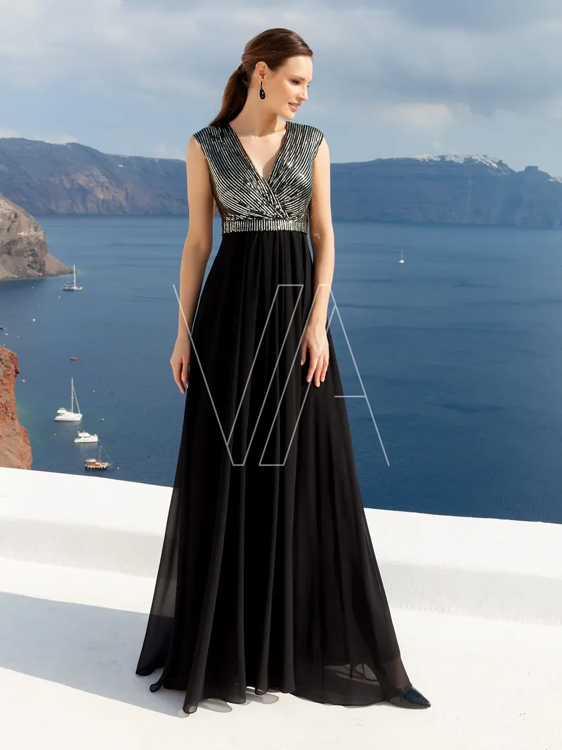 Wedding guest dress Vittoria 4727, colour чёрный — photo 1